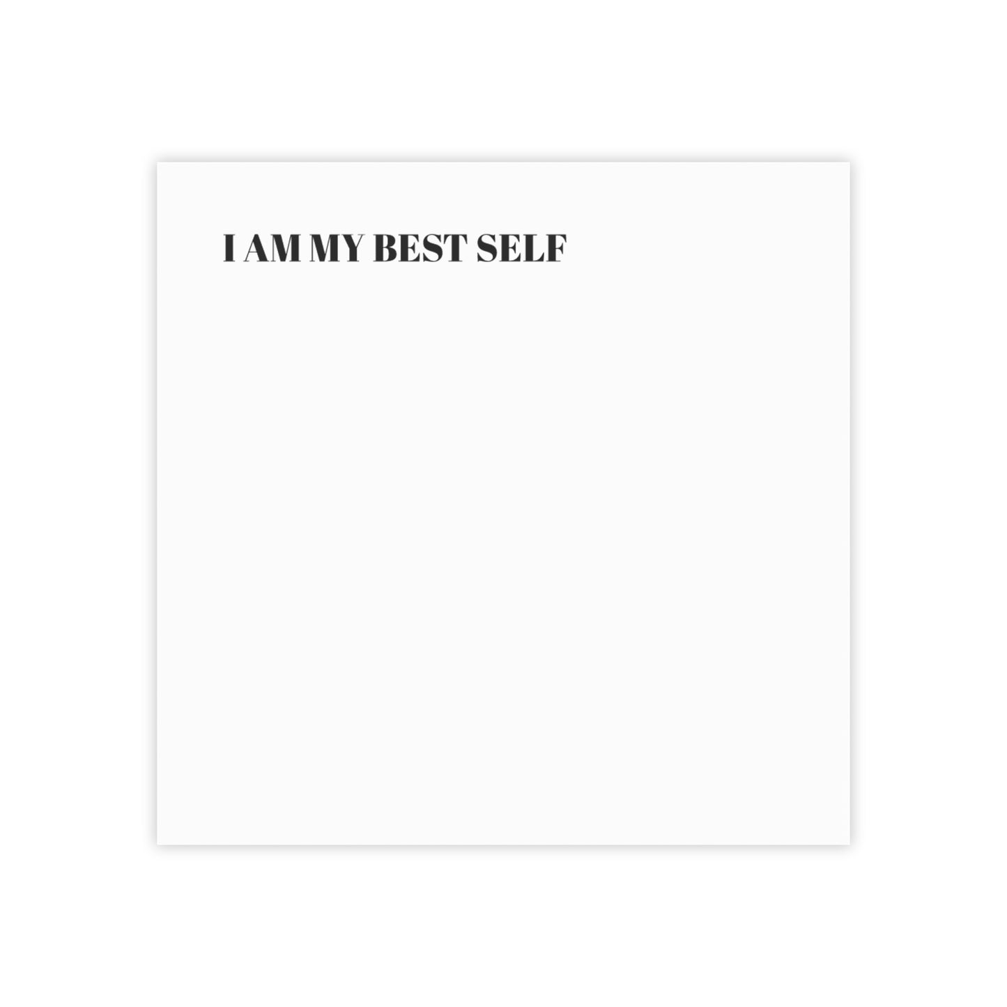 Inspirational Post-it® Note Pads - 'I Am My Best Self'
